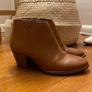Madewell camel ankle boots